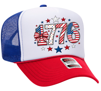 1776 Patriotic Adult OTTO Foam Trucker Hat Truck You Hat Co.