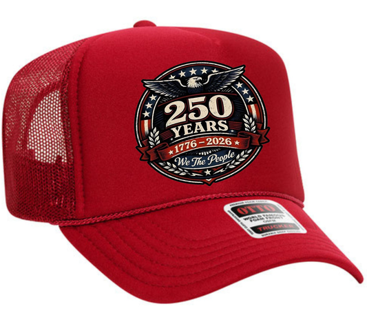 We the People 250th Anniversary Patriotic Adult OTTO Foam Trucker Hat Truck You Hat Co.