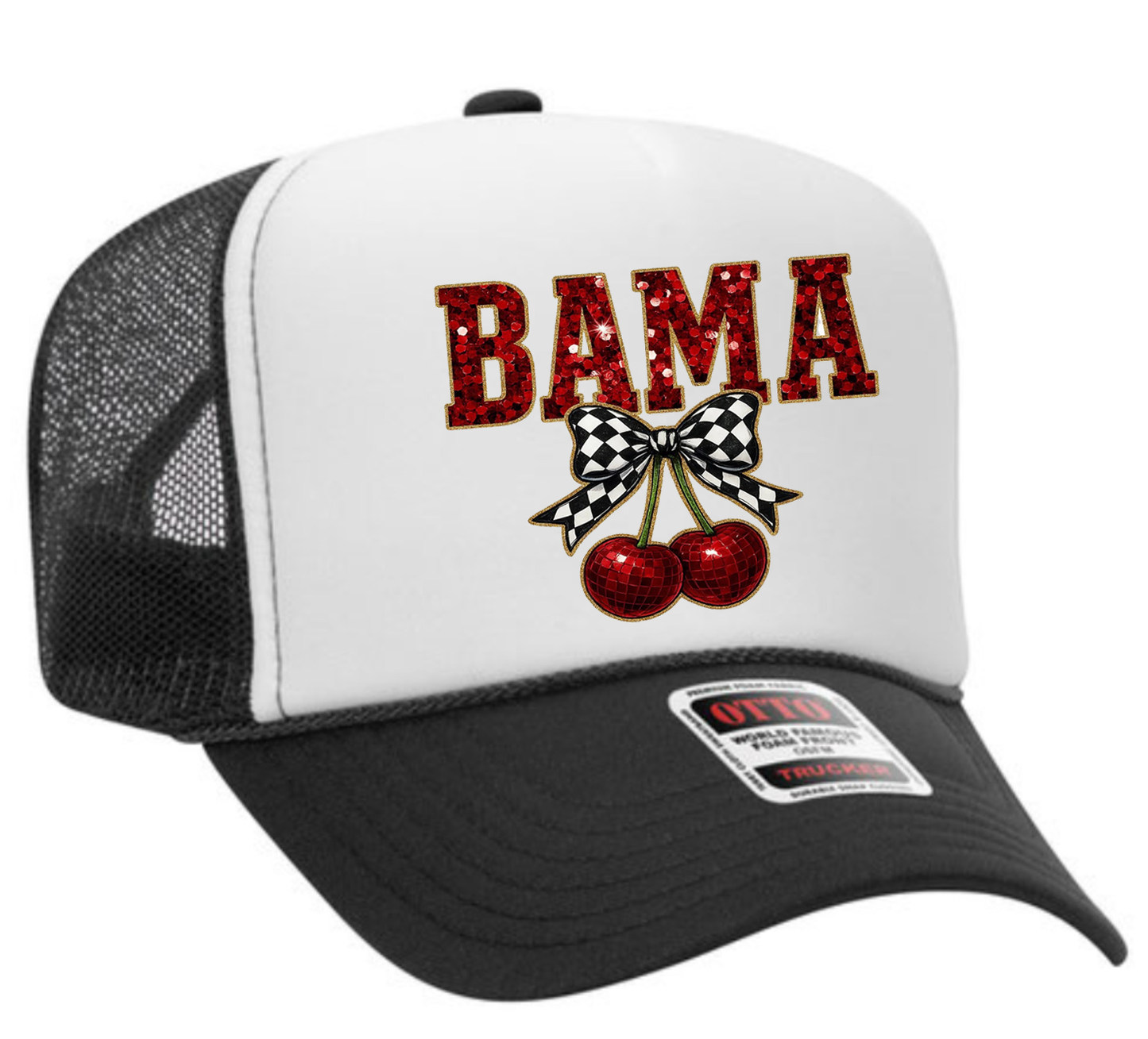 Bama Cherries Adult Otto Foam Trucker Hat Truck You Hat Co.