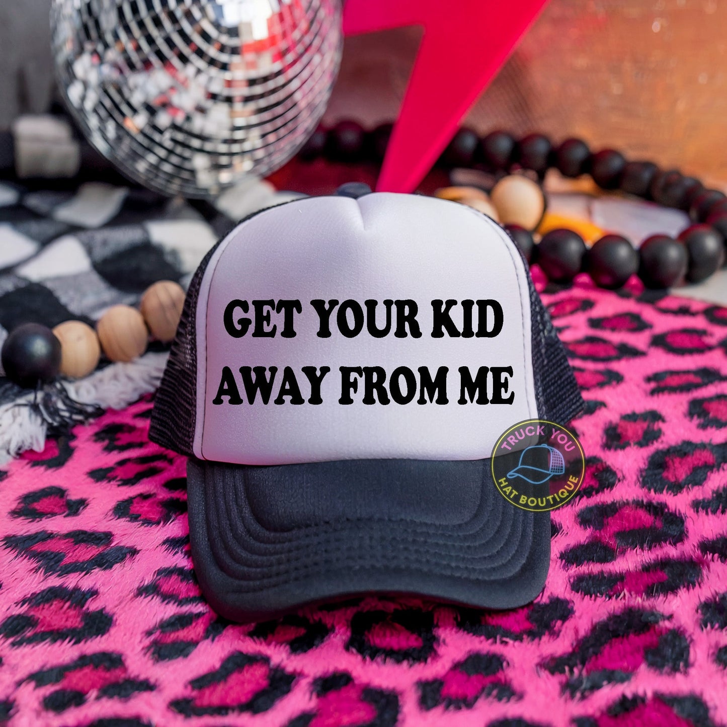 Get Your Kid Away From Me Adult Otto Foam Trucker Hat Truck You Hat Co.