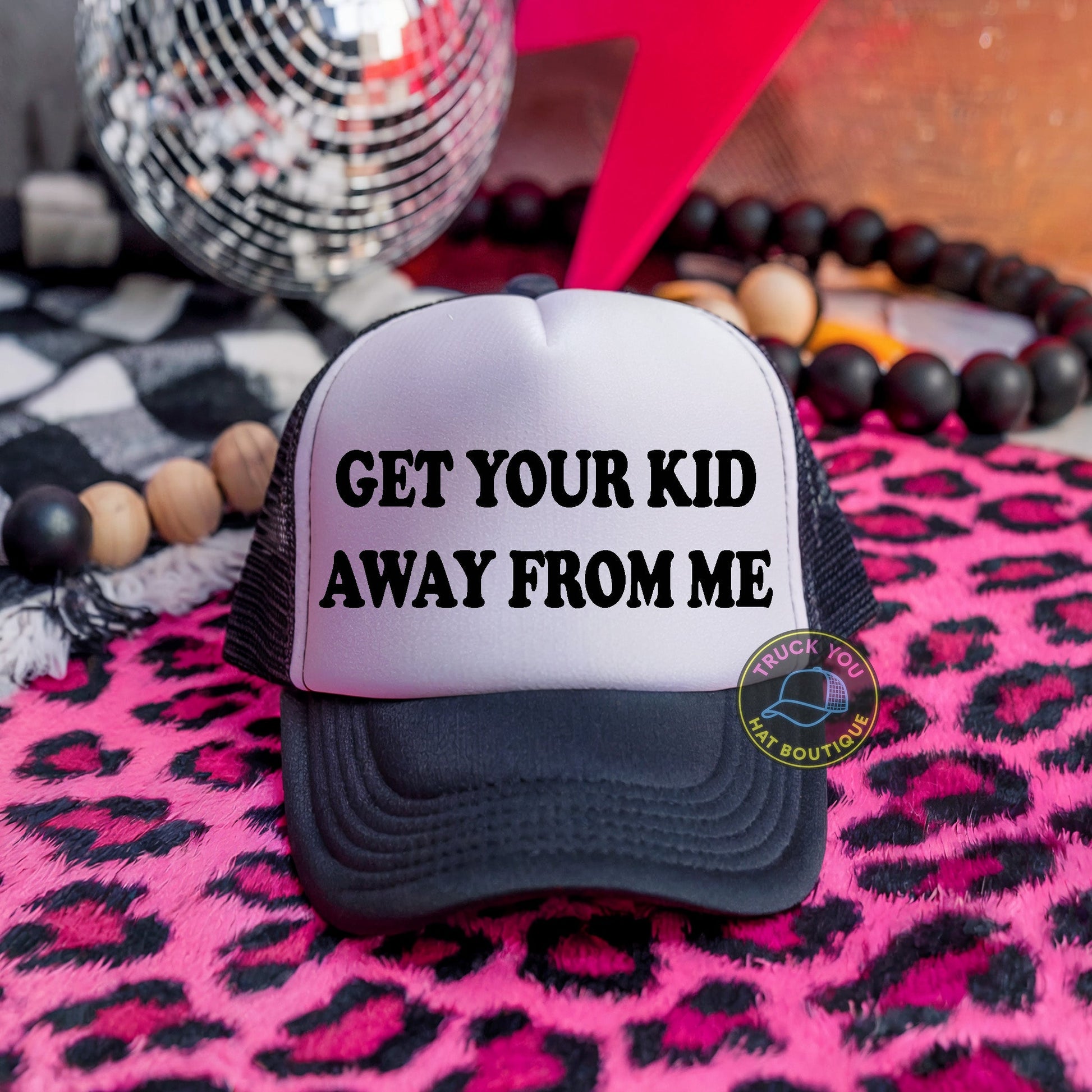 Get Your Kid Away From Me Adult Otto Foam Trucker Hat Truck You Hat Co.