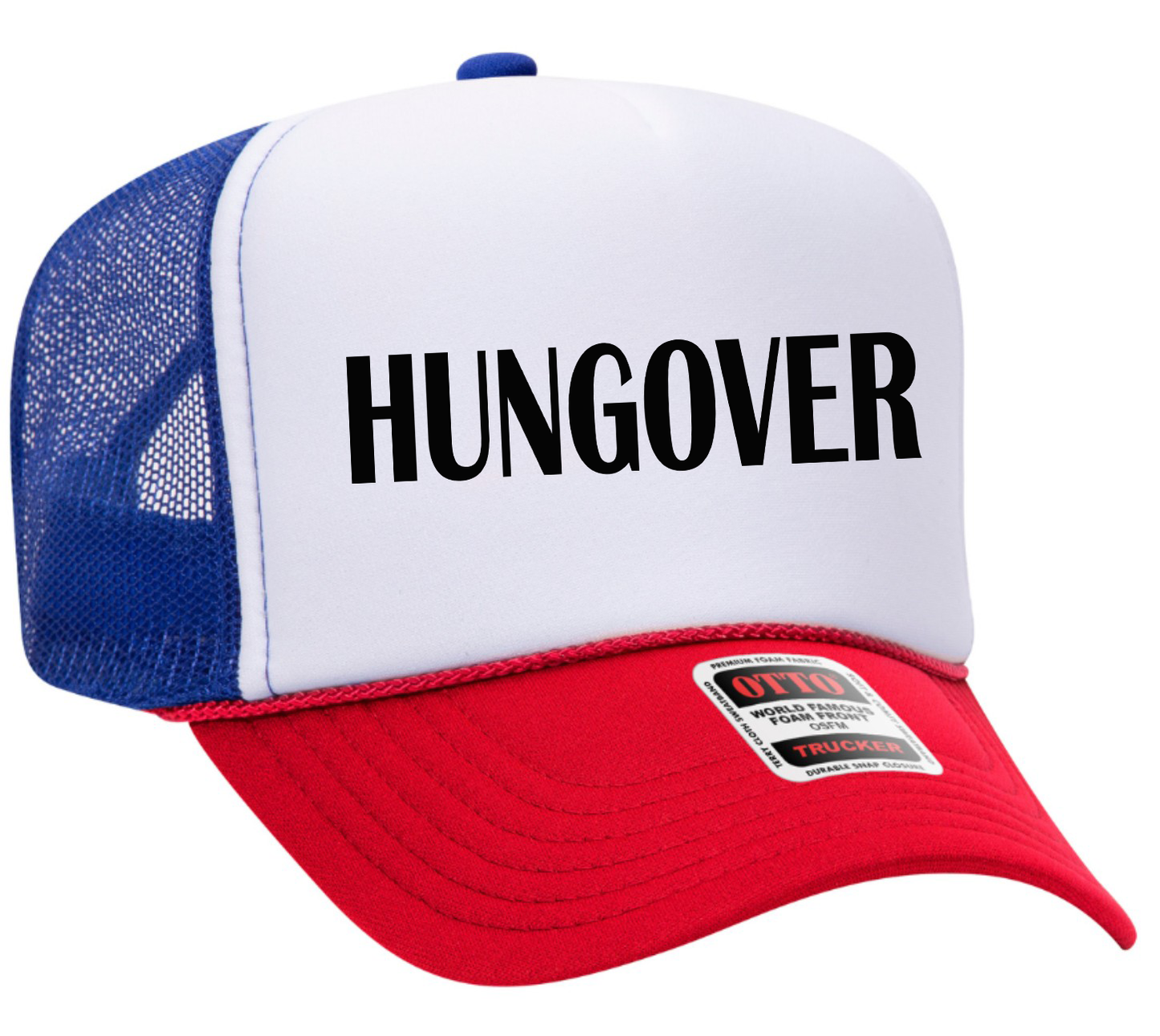 Hungover Adult Otto Foam Trucker Hat Truck You Hat Co.