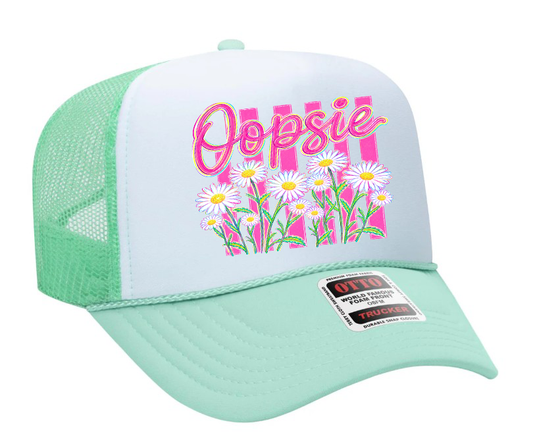 Oopsie Daisy Adult OTTO Foam Trucker Hat Cap Truck You Hat Co.