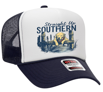 Straight Up Southern Adult Otto Foam Trucker Hat Truck You Hat Co.