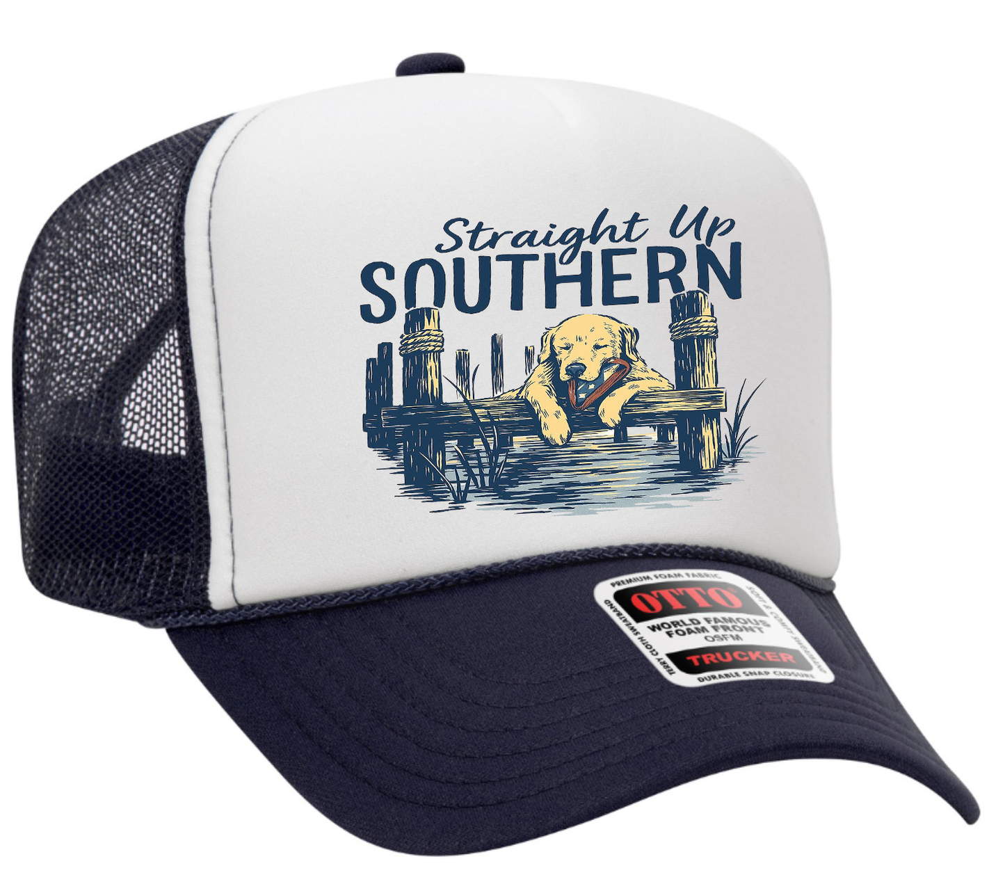 Straight Up Southern Adult Otto Foam Trucker Hat Truck You Hat Co.