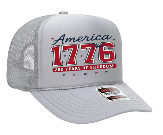 America 1776 250 Years of Freedom Patriotic Adult OTTO Foam Trucker Hat Truck You Hat Co.