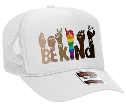 Be Kind Unity Adult OTTO Foam Trucker Hat Truck You Hat Co.