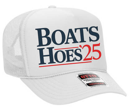 Boats and Hoes '25 Adult Otto Foam Trucker Hat Truck You Hat Co.