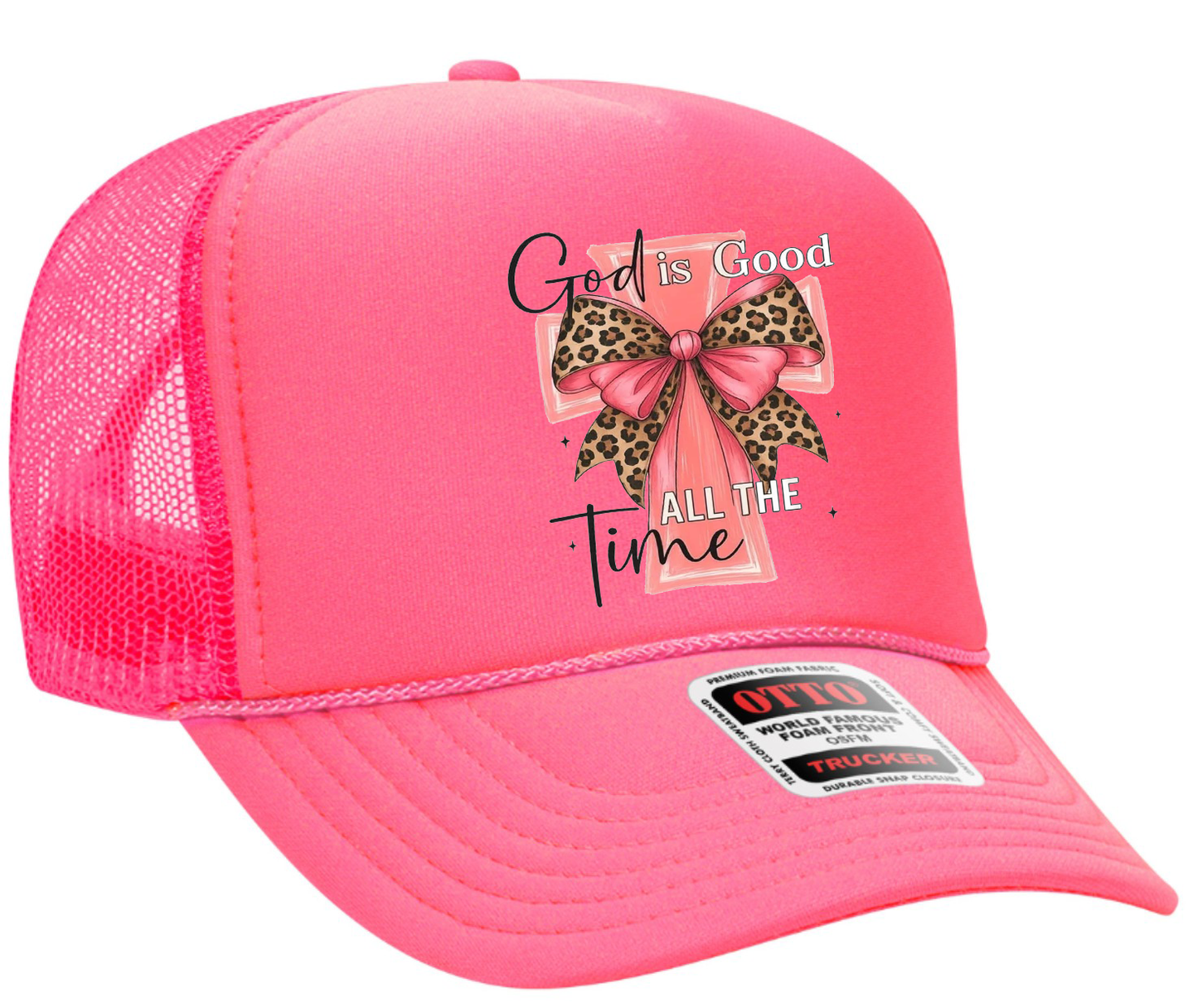 God is Good All the Time Adult OTTO Foam Trucker Hat Truck You Hat Co.
