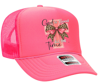 God is Good All the Time Adult OTTO Foam Trucker Hat Truck You Hat Co.