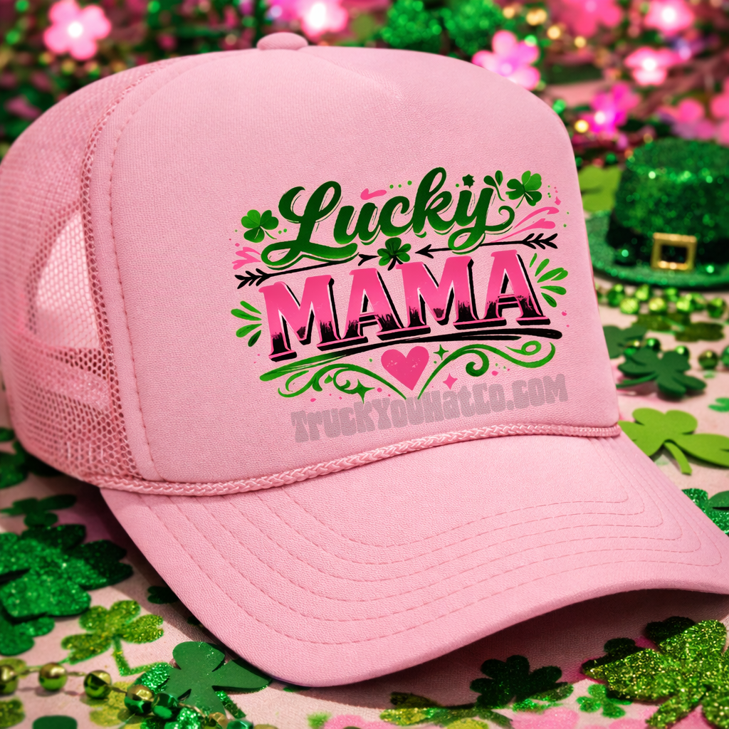 Lucky Mama Adult OTTO Foam Trucker Hat Truck You Hat Co.