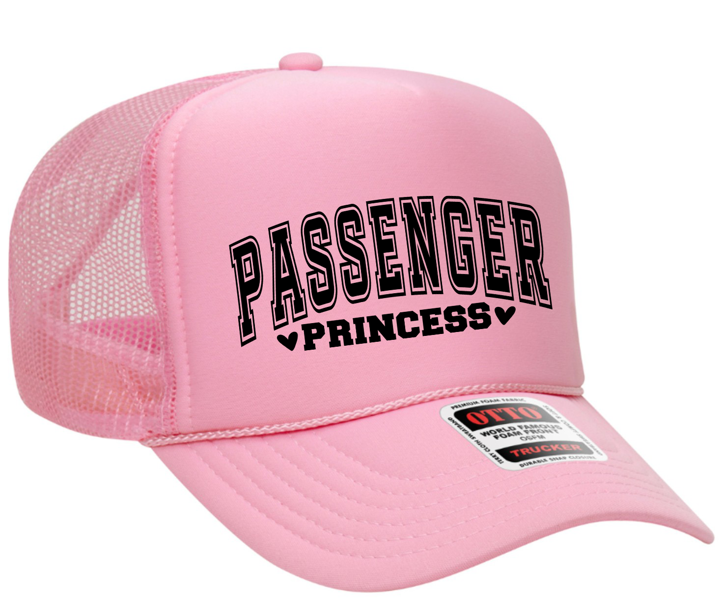 Passenger Princess Adult OTTO Foam Trucker Hat Truck You Hat Co.
