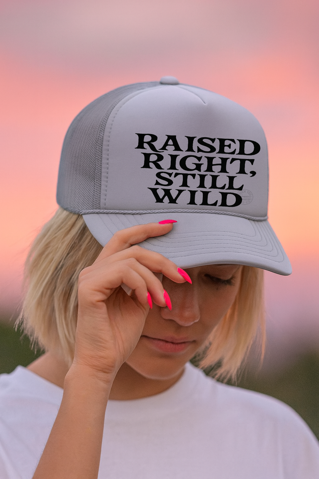 Raised Right Still Wild Adult OTTO Foam Trucker Hat Truck You Hat Co.