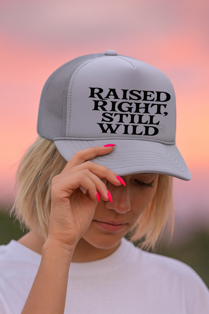 Raised Right Still Wild Adult OTTO Foam Trucker Hat Truck You Hat Co.