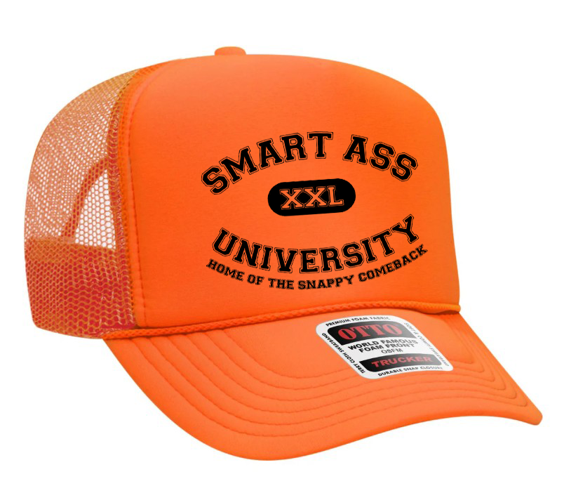 Smart A$$ University Adult OTTO Foam Trucker Hat Truck You Hat Co.