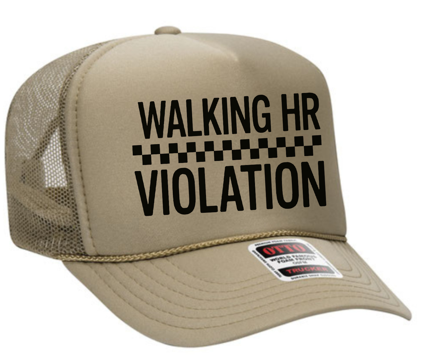 Walking HR Violation Adult Otto Foam Trucker Hat
